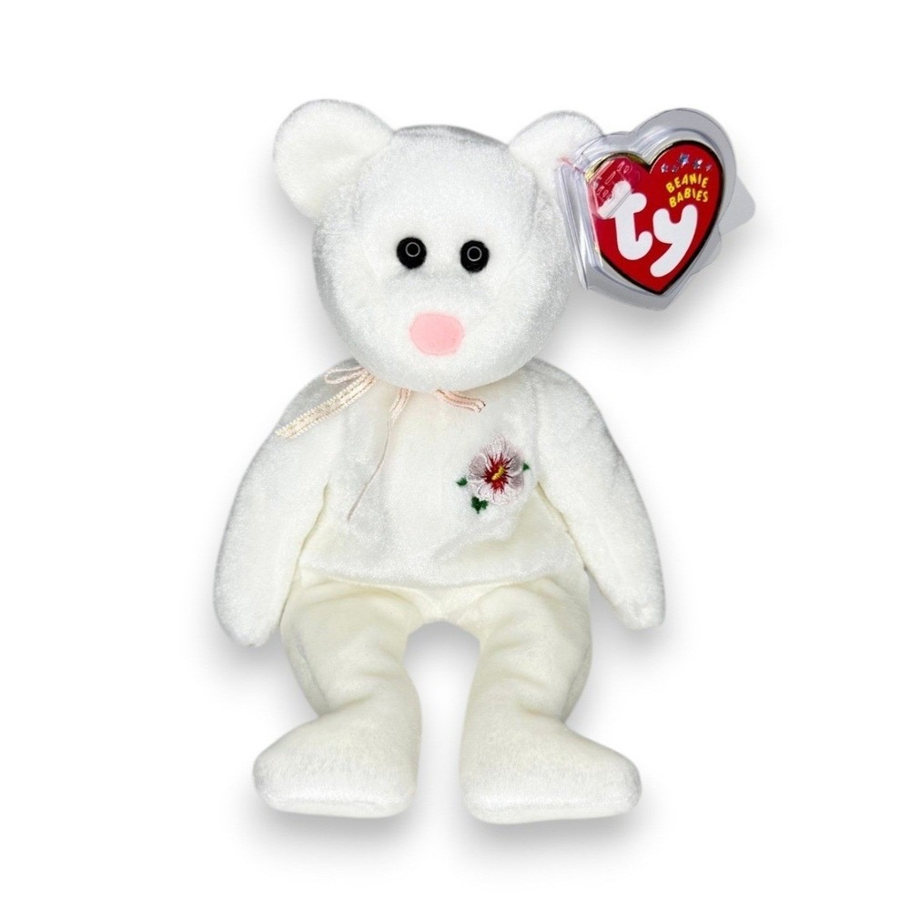 Mugungwha the Bear | Korean Blossom Bear | Mint Heart Tag TY Beanie Baby